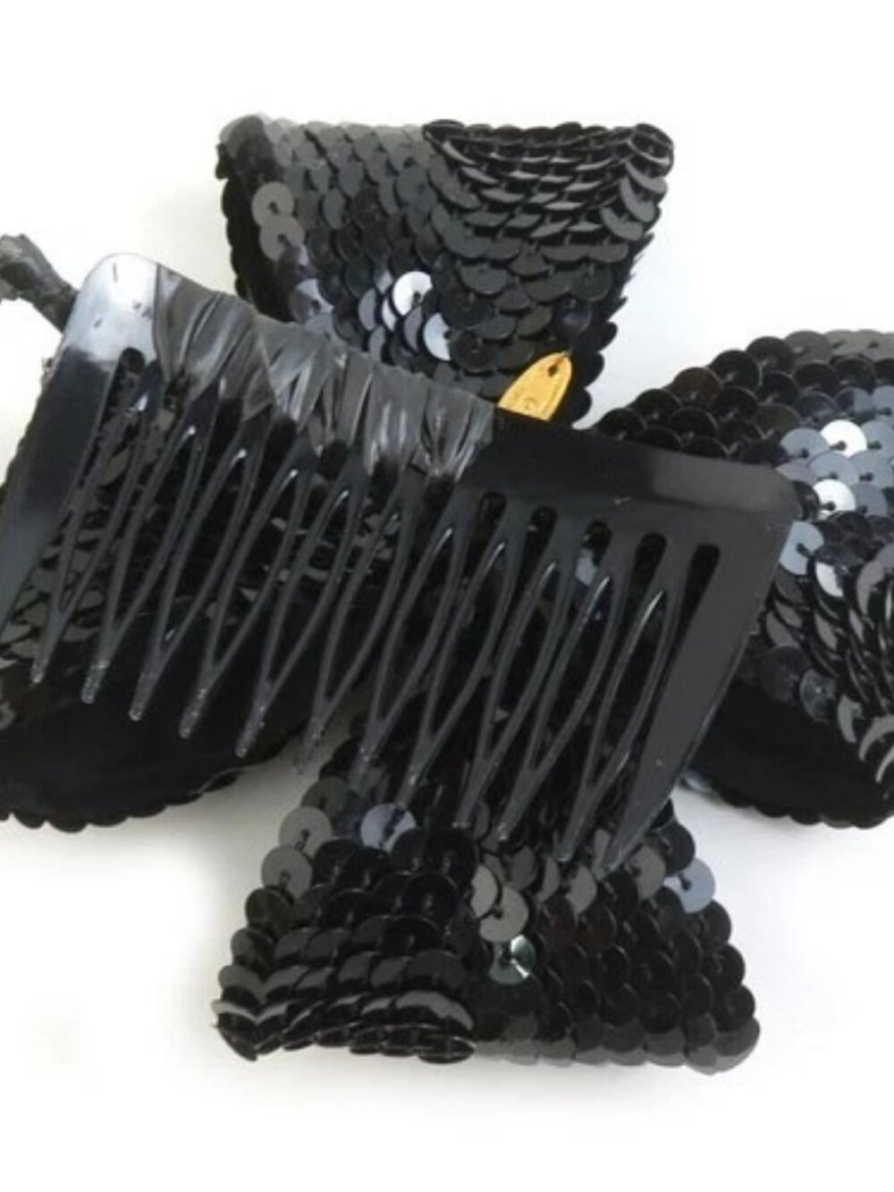 Auth CHANEL Hair Accessory Black Sequin - e61042a - Picture 5 of 8